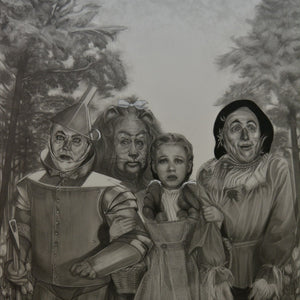 Jodie Di Natale, Do you suppose there's some place where there isn't any trouble, 2023, graphite on paper, 165 x 118 cm