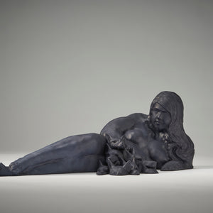 Jess Taylor, Like a mother would save her own child from digging a grave, 2024, 3D printed resin, dye, 16 × 43 × 23 cm, edition 1 of 3