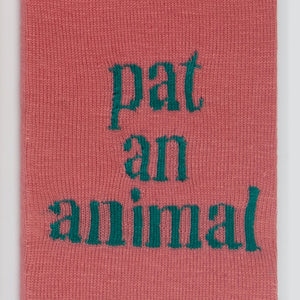 Kate Just, Pat an Animal, 2022, acrylic yarn, timber and canvas, 55 x 40 cm. Photography by Simon Strong