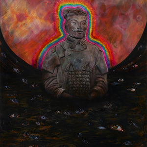 Kate Kuruzc, Exposure, 2023, oil on copper, 60 x 45 cm