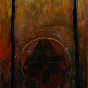 Kate Kurucz, Ouroboros, oil on copper, 45 x 25 cm