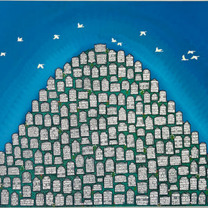 Lucas Grogan, A HILL TO DIE ON, 2026
acrylic on wood panel, 100 × 120 cm