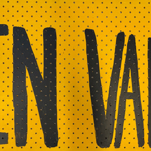 Richard Lewer, In Vain, 2008, acrylic on pegboard, 42 x 61 cm