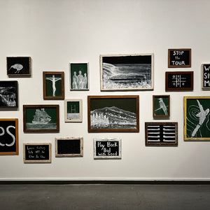 Richard Lewer in ‘What they didn’t teach me at school: Richard Lewer -The Waikato Wars’ at the New Zealand Portrait Gallery (Te Pūkenga Whakaata), 2024.