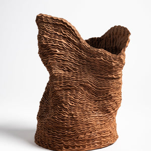 Sam Gold, 95 layers and counting, 2018, terracotta, 43.5 x 35 cm