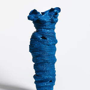 Sam Gold, At the edge they meet (a), 2025, porcelain, enamel, megapoxy and polymer compound, 81 x 28 x 23 cm. Photography by Connor Patterson