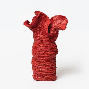 Sam Gold, Glowing, always glowing bright, 2024, stoneware and synthetic resin solvent-based enamel paint, 34 x 24 cm irregular. Photography by Connor Patterson