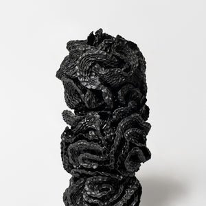 Sam Gold, Darkness swelled, 2025, stoneware and enamel , 64 x 35 cm irreg. Photo by Connor Patterson