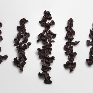 Sam Gold, Spines that bend beyond pressure, 2026, dirty porcelain & heat cured enamel, 150 × 230 × 15 cm, photography by Connor Patterson