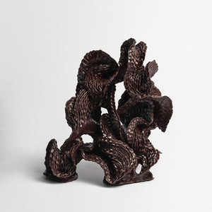 Sam Gold, A callus so tender, 2026, dirty porcelain & heat cured enamel, 46 × 42 × 28 cm, photography by Connor Patterson