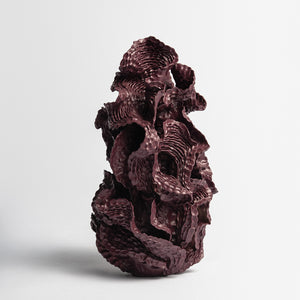 Sam Gold, Others want teeth, 2026, dirty porcelain & heat cured enamel, 50 × 28 × 25 cm, photography by Connor Patterson
