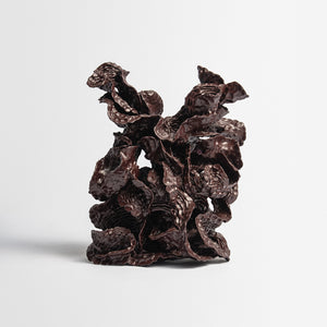Sam Gold, It answered to love, 2026, dirty porcelain & heat cured enamel, 38 × 33 × 35 cm , photography by Connor Patterson 