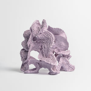 Sam Gold, Talking only tangles us further, 2026, dirty porcelain & heat cured enamel, 29 × 32 × 26 cm, photography by Connor Patterson

