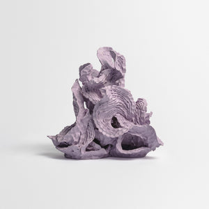 Sam Gold, Talking only tangles us further, 2026, dirty porcelain & heat cured enamel, 29 × 32 × 26 cm, photography by Connor Patterson

