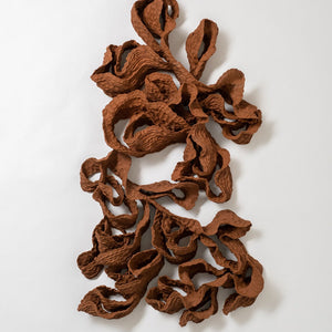 Sam Gold, Tangled tanglings, 2022, terracotta (wall mounted), 52 x 110.5 x 20 cm irreg.