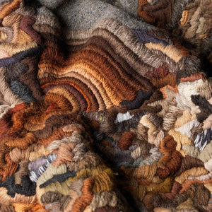 Sera Waters, Front-line on the Home front - Remembering Johns (detail), re-purposed wool, army-issue woollen blankets, 175 x 155 cm  4