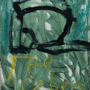 Georgia Spain, The Iceberg, 2025, oil and oil stick on linen, 41 x 35.5 cm