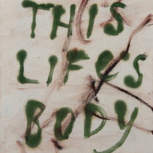 Georgia Spain, This Life's Body, 2025, oil and oil stick on linen, 41 x 35.5 cm