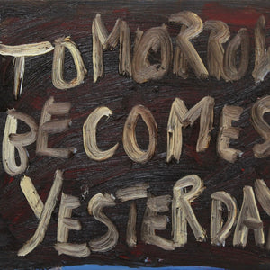 Georgia Spain, Tomorrow Becomes Yesterday, 2025, oil on linen, 35.5 x 41 cm