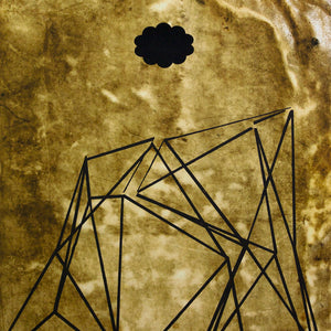 Tony Garifalakis, EDM 03, 2026, acrylic, adhesive sticker, ink & masking tape on inkjet print, 59.4 x 42 cm