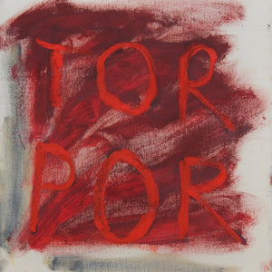 Georgia Spain, Torpor, 2025, oil on cotton, 46 x 41 cm