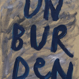 Georgia Spain, Unburden, 2025, oil and oil stick on linen, 38 x 31 cm