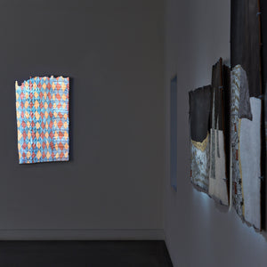 Gutiŋarra Yunupiŋu in 'Wäŋa as Muse' at Hugo Michell Gallery, 2025.