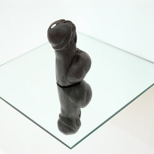 Paul Yore, Natural Object, 2012, carved ebony, opal, mirror, dimensions variable