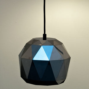 Akira Akira, Untitled (no. 21), 2012, lasercut stainless steel, epoxy, light fitting and cable, dimensions variable