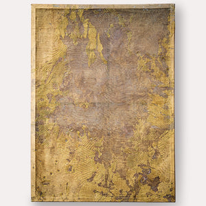 Amy Joy Watson, Untitled 1, 2022, metallic thread and brass mesh, 43 x 31 cm