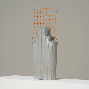 Anna Horne, Build it Up, Tear it Down #2, 2023, concrete, wire mesh and paint, 49 x 20 x 8 cm. Photography by Sam Roberts