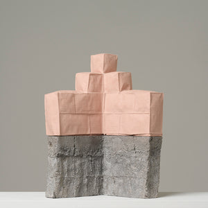 Anna Horne, Crumble, 2023, Jesmonite and cast aluminium, 35 x 27 x 16 cm. Photography by Sam Roberts