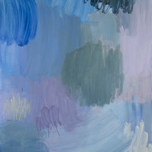 Bridie Gillman, Above the waves, we watched, 2022, oil on linen, 183 x 137 cm