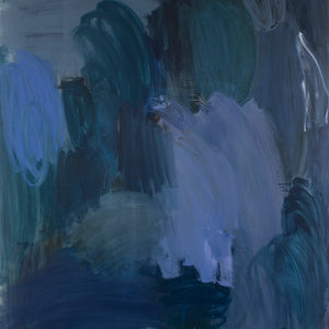 Bridie Gillman, Over the ocean, above the clouds., 2022, oil on linen, 213 x 183 cm