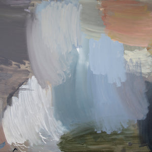 Bridie Gillman, There was a white line in the sky for a while, 2021, oil on linen, 137 x 183 cm