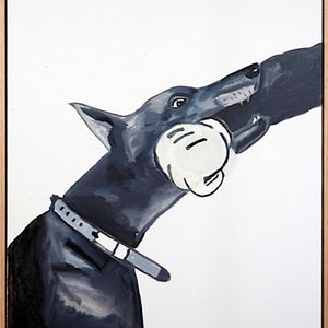 Paul Sloan, Bite the Hand, 2020, oil on canvas, 87 x 74.5 cm