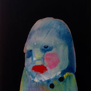 Sally Bourke, Budgie, 2018, oil and acrylic on canvas, 35 x 31 cm
