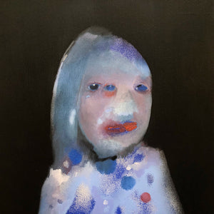 Sally Bourke, Cut, 2018, oil and acrylic on canvas, 51 x 46 cm
