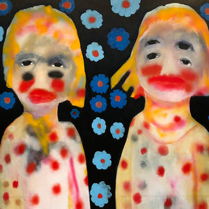 Sally Bourke, The Trip, 2018, oil and acrylic on canvas, 122 x 153 cm