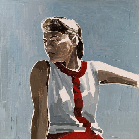 Clara Adolphs, Shimmer, 2021, oil on linen, 62 x 62 cm