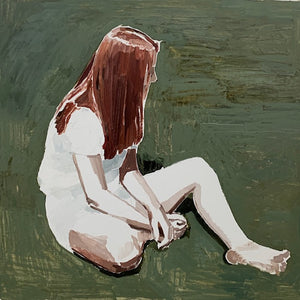 Clara Adolphs, Red Hair in the Sun, 2021, oil on linen, 92 x 97 cm