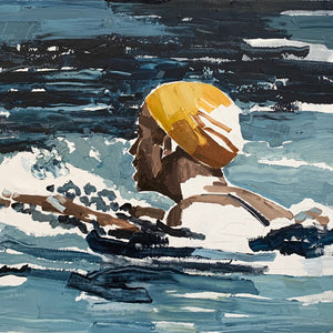 Clara Adolphs, Yellow Cap, 2020, oil on linen, 61 x 81 cm