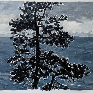 Clara Adolphs, Silent Reply (Tree II), 2023, oil on linen, 158.5 x 168 cm