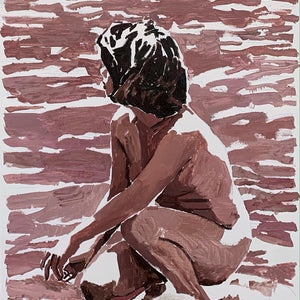 Clara Adolphs, Silent Reply (Woman I), 2023, oil on linen, 120 x 87 cm