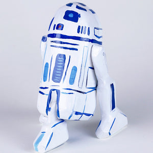 David Booth [Ghostpatrol], R2-D2 for Shrines, 2016, synthetic polymer & lacquer on pine, 17 x 15 x 11 cm