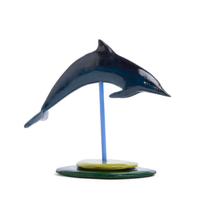 David Booth [Ghostpatrol], Dolphin Focus Object, 2019, marine ply, synthetic polymer paint and resin, 28 x 13 x 24 cm