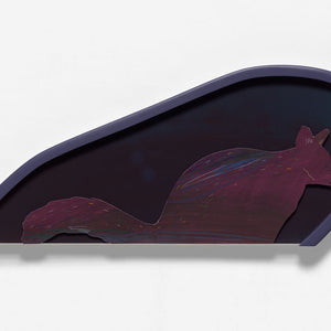 David Booth [Ghostpatrol], Magic Possum, 2019, gouache and pencil paper cut, 67 x 28 cm