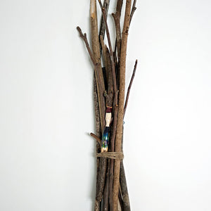 David Booth [Ghostpatrol], Protect five, 2012, acrylic on wood, 62 x 5 cm
