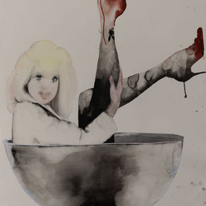 Fiona McMonagle, Cocktail, 2021, watercolour, ink and gouache on paper, 115 x 157 cm
