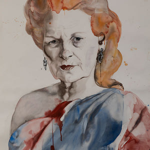 Fiona McMonagle, Punk, 2020, watercolour, gouache and ink on paper, 157 x 115 cm